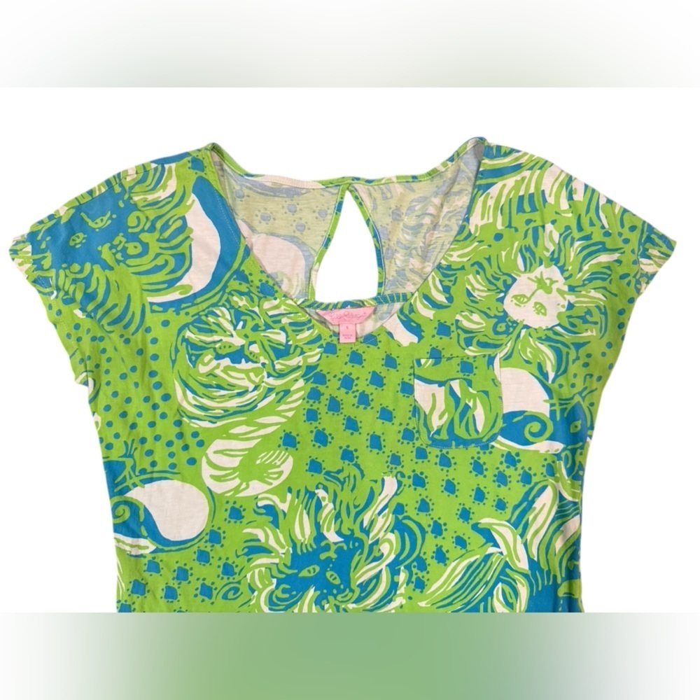Lilly Pulitzer Daniella Dress Roar of the Jungle Limeade Green Size Small - Picture 6 of 10